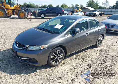 2013 Honda Civic Ex из США, поврежденный, VIN 2HGFB2F81DH559489